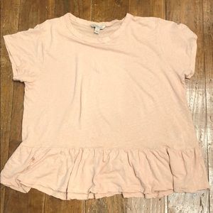 Calvin Klein ruffle shirt, L